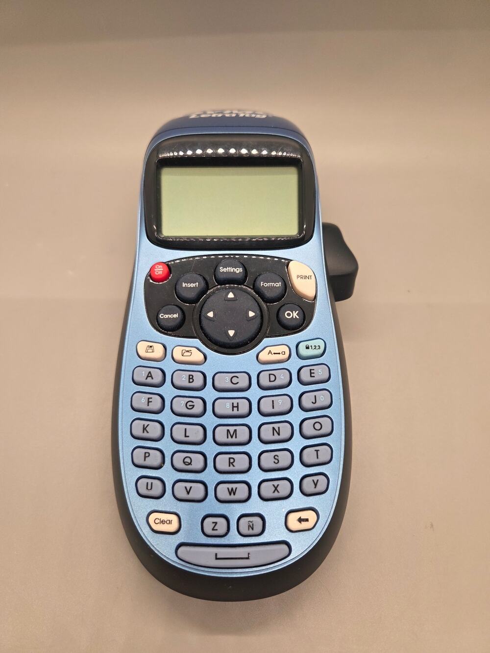 DYMO LetraTag 100H Handheld Label Maker Metallic Blue - Tested